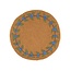 Filz-Untersetzer 35 cm rond Bes Blauw