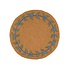 Sjaal met Verhaal Felt coaster 35 cm rond Bes Blauw