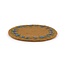 Felt coaster 35 cm rond Bes Blauw