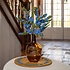 Sjaal met Verhaal Felt coaster 35 cm rond Bes Blauw
