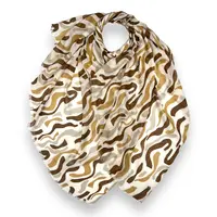 M&K Collection Schal Swirl Waves beige