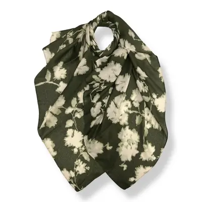 M&K Collection Scarf Soft Winter Leaf khaki