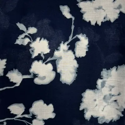 M&K Collection Schal Soft Winter Leaf navy