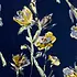 M&K Collection Scarf Jasmine Flower navy