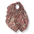 M&K Collection Scarf Jasmine Flower dusty purple