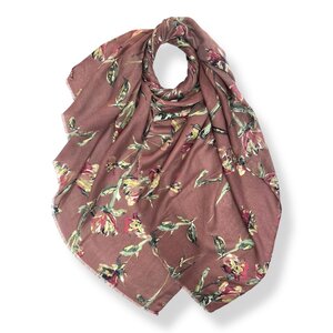 M&K Collection Schal Jasmine Flower dusty purple