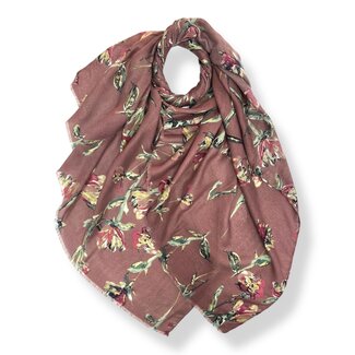 M&K Collection Schal Jasmine Flower dusty purple