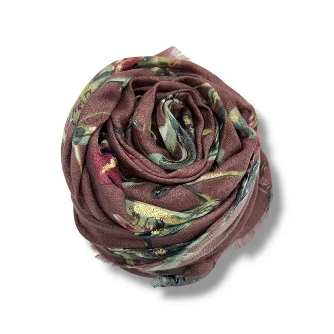 Scarf Jasmine Flower dusty purple