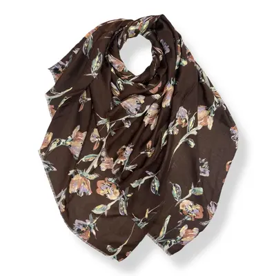 M&K Collection Schal Jasmine Flower brown