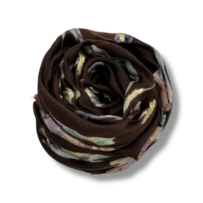 Schal Jasmine Flower brown