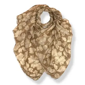 M&K Collection Scarf Autumn Gooseberry beige
