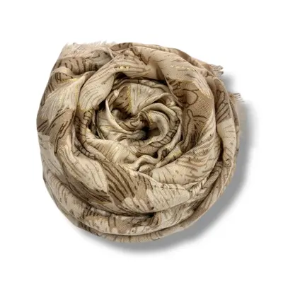 M&K Collection Scarf Autumn Gooseberry beige