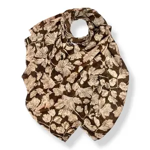 M&K Collection Scarf Autumn Gooseberry brown
