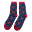 Mens Socks Bamboo Squirrels navy