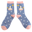 Socks Bamboo Snow Globes denim