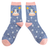Miss Sparrow Socken Bamboo Snow Globes denim