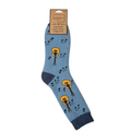 Jess & Lou Men's Socks Super Soft Guitar blue