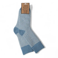 Jess & Lou Socks Ribbed Herringbone cornflower
