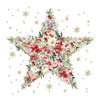 Paperproducts Design Papierservietten Beautiful Christmas Star white
