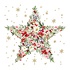 Paperproducts Design Paper Napkins Beautiful Christmas Star white