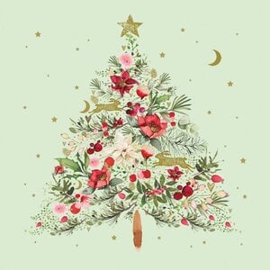 Paperproducts Design Paper Napkins Beautiful Christmas green