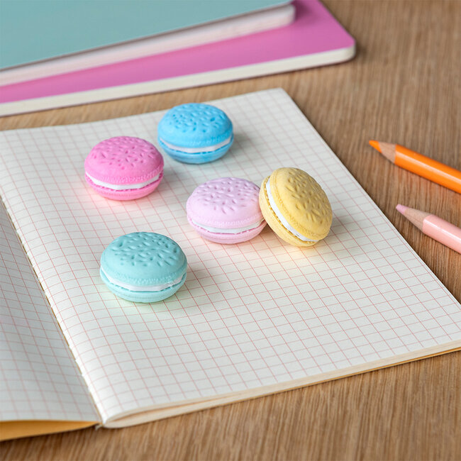 Radiergummis Macarons Set of 5