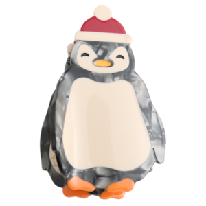Red Cuckoo Haarklammer Xmas Penguin