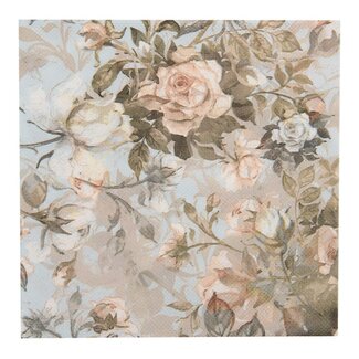 Clayre & Eef Papierservietten Roses