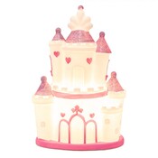 Clayre & Eef Nachtlicht Plug-In Castle pink large