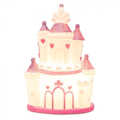 Clayre & Eef Nachtlicht Plug-In Castle pink large