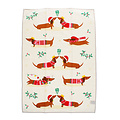 Rex London Geschirrtuch Festive Sausage Dog