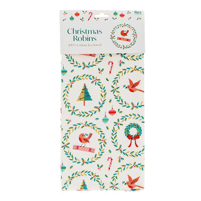 Rex London Tea towel Classic Christmas