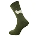 Gemjar Socken Men Wollmix Fluffy Sheep green