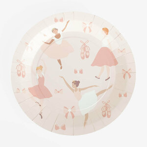 My Little Day Pappteller Set of  8 Ballerina