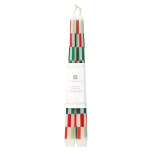 Talking Tables Dinner Candles Check red/green