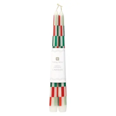 Talking Tables Dinner Kerzen Check red/green