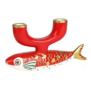 Talking Tables Candleholder Ceramic Koi