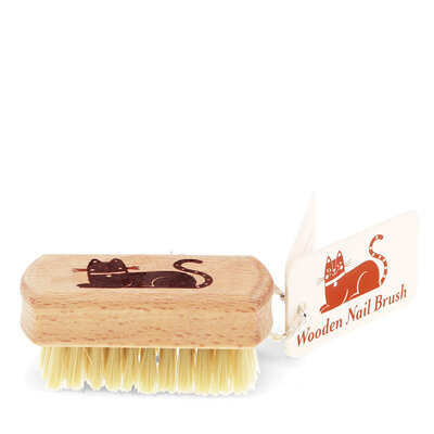 Rex London Nail Brush Wooden Mini Cat