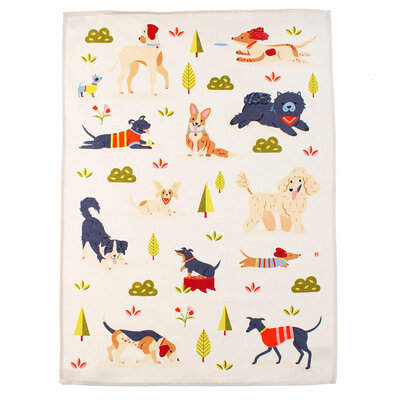 Rex London Tea towel Dog Park