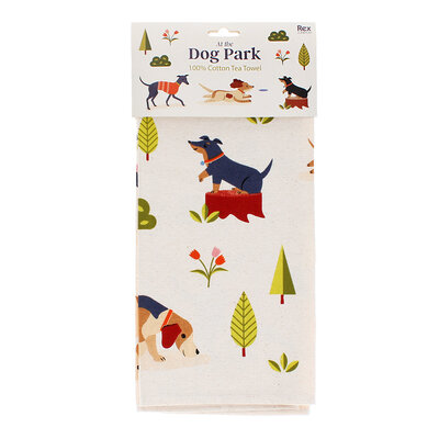 Rex London Tea towel Dog Park