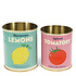 Rex London Storage Tins Lemon and Tomato Set of 2