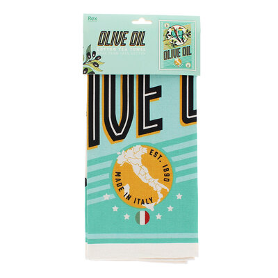 Rex London Tea towel Olive Oil