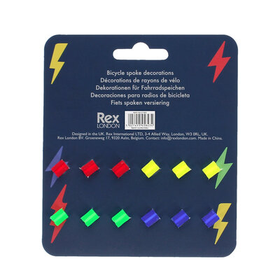 Rex London Fahrradspeichen-Deko Lightning Bolts