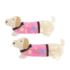 Red Cuckoo Hair Clips Dog Set of 2