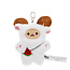 Keyring bag charm Fluffy Yeti