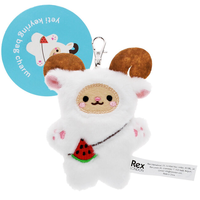 Keyring bag charm Fluffy Yeti