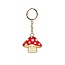 Sass & Belle Keyring Enamel Mushroom