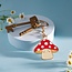 Keyring Enamel Mushroom
