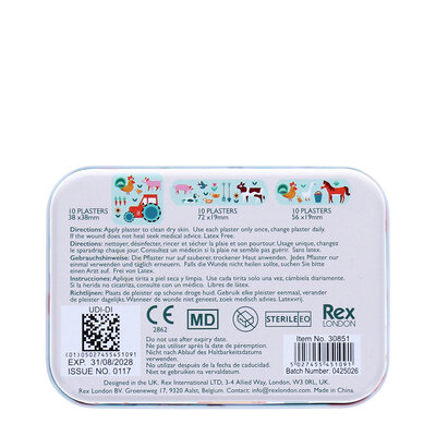 Rex London Pflaster in Dose Farmyard