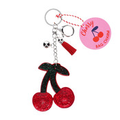 Rex London Keyring bag charm Sparkly Cherry